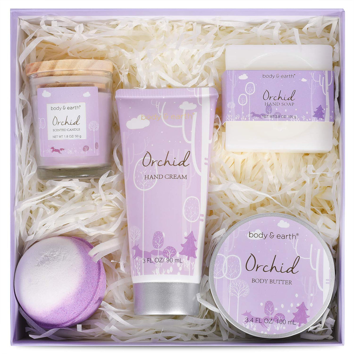 Orchid Bath Gift Set – Body & Earth Inc
