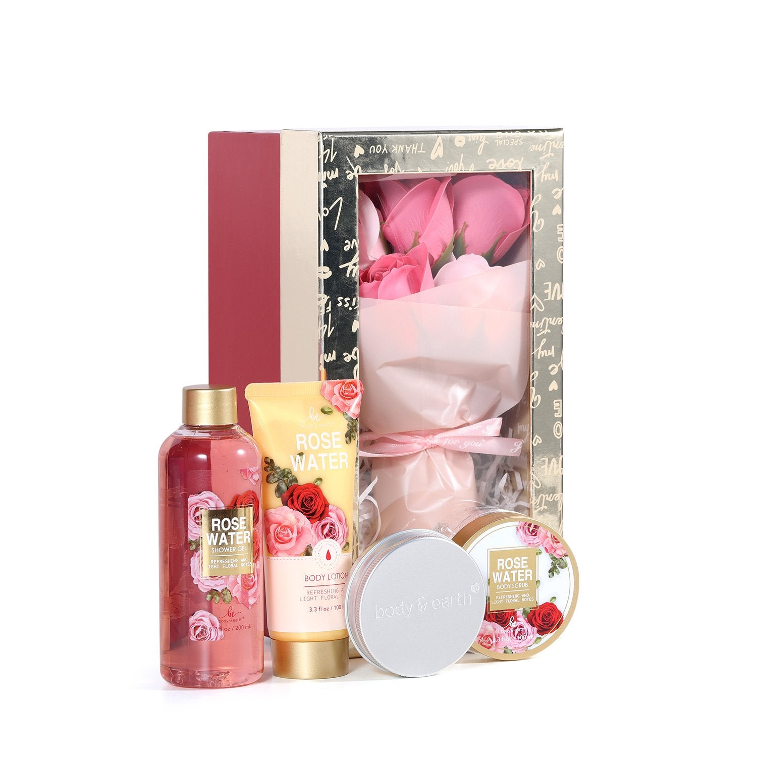 Body &amp; Earth Gift Sets Spa Gift Set With Rose Bouquet