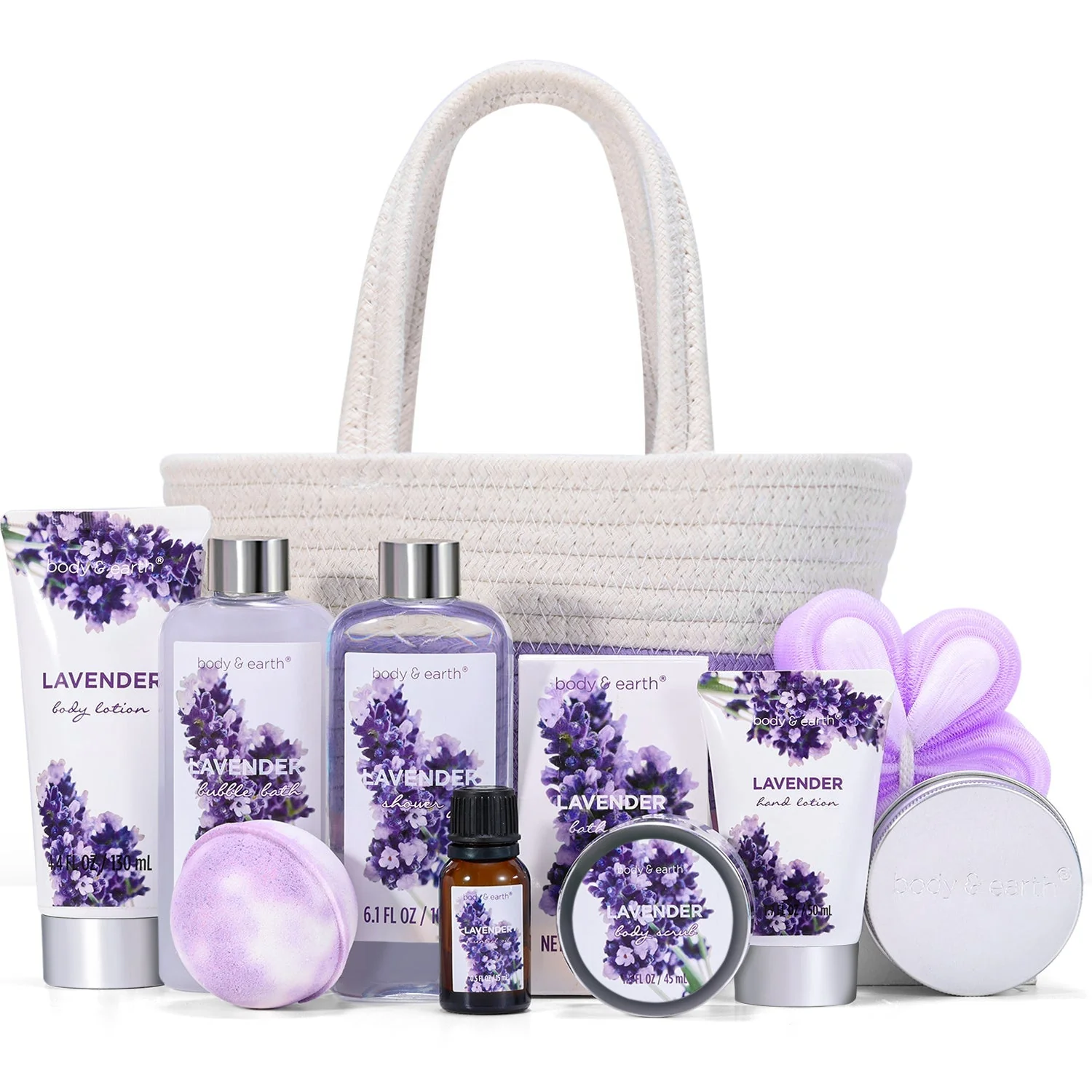 Body &amp; Earth Inc Gift Sets Lavender Spa Gift Basket