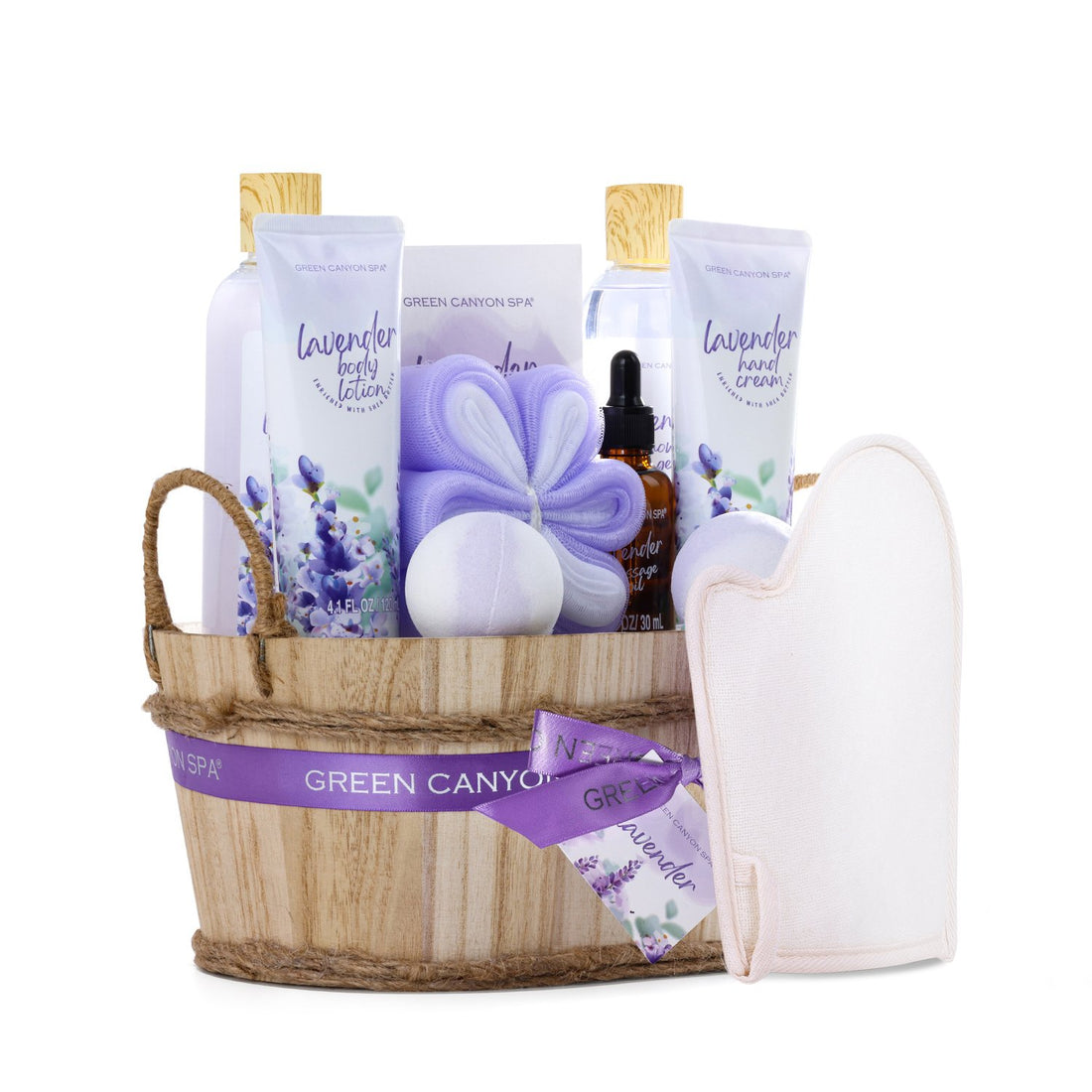 Green Canyon Spa Gift Sets Lavender Bath and Body Set