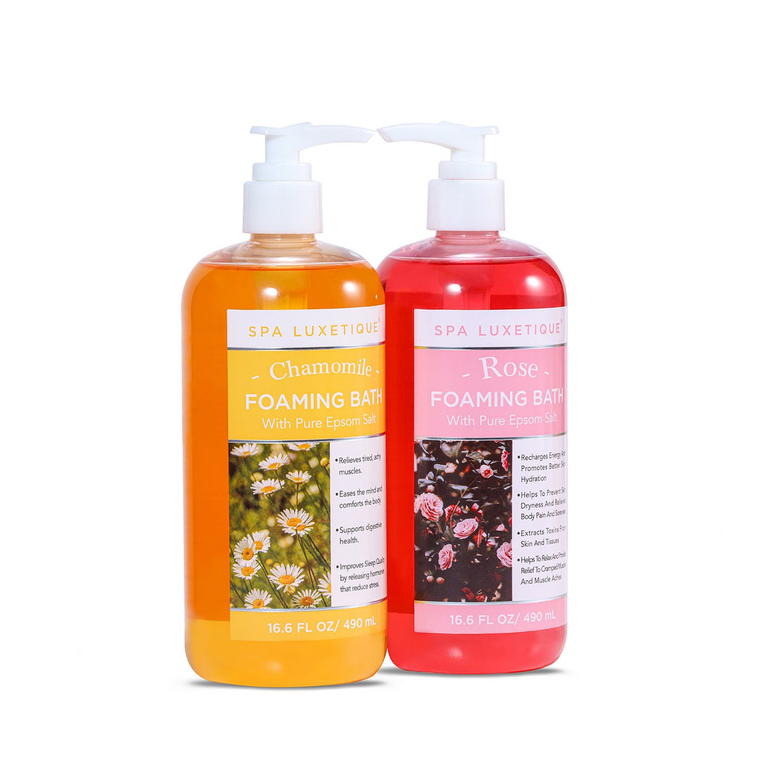 Spa Luxetique Foam Bath Rose and Chamomile Foaming Bath