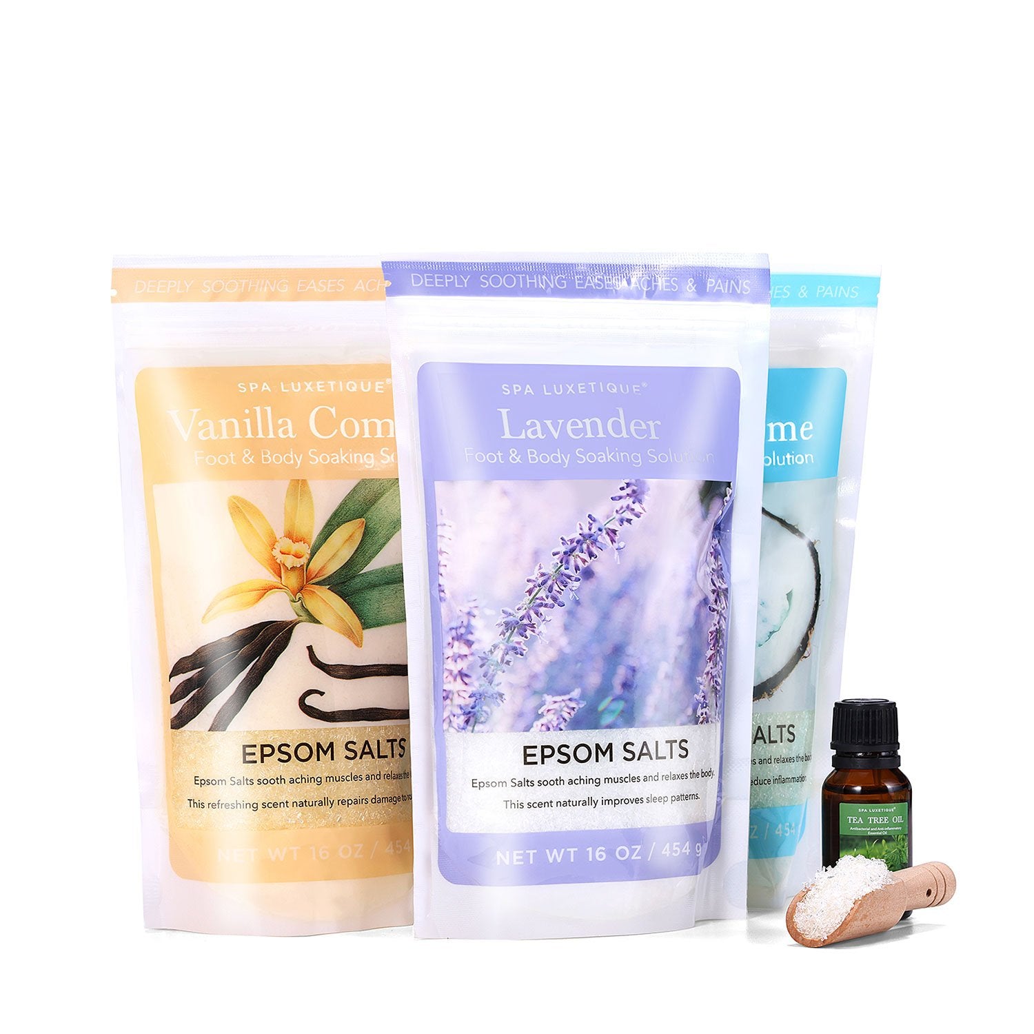 Spa Luxetique Gift Sets Bath Salt Trio