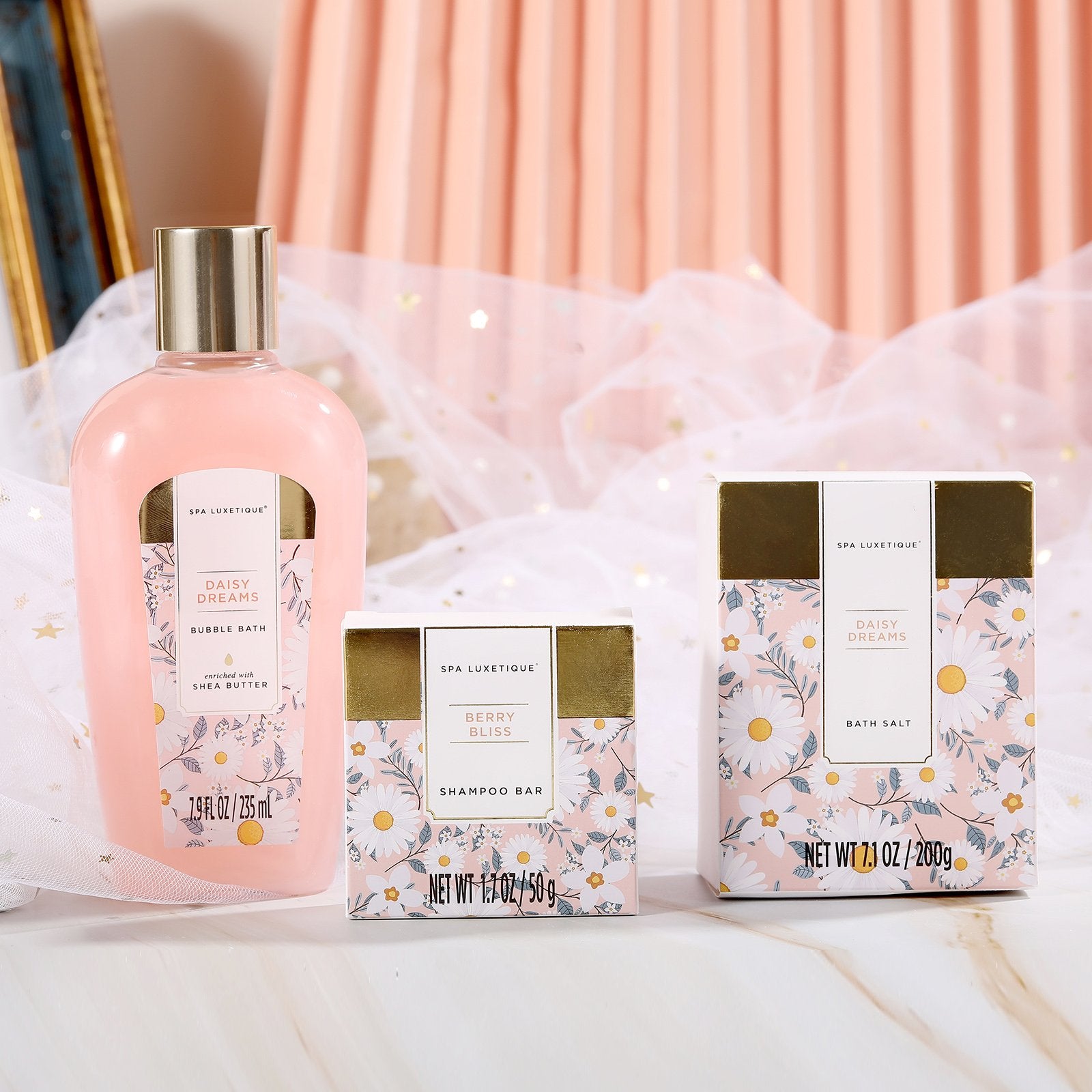 Spa Luxetique Gift Sets Daisy Dreams Fashion Bath Set Tote
