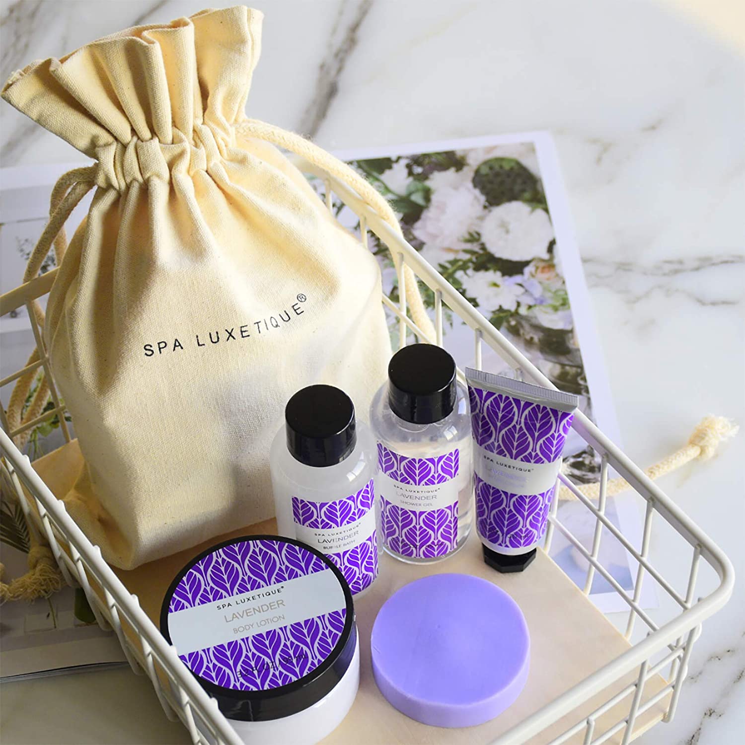 Spa Luxetique Gift Sets Lavender Bath Set