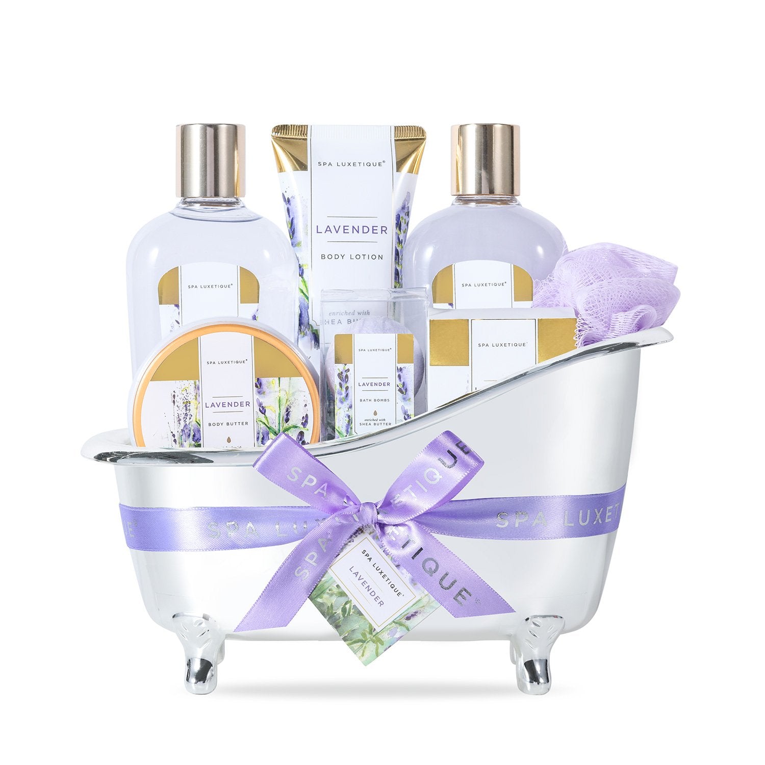 Spa Luxetique Gift Sets Lavender Spa Bathtub Set