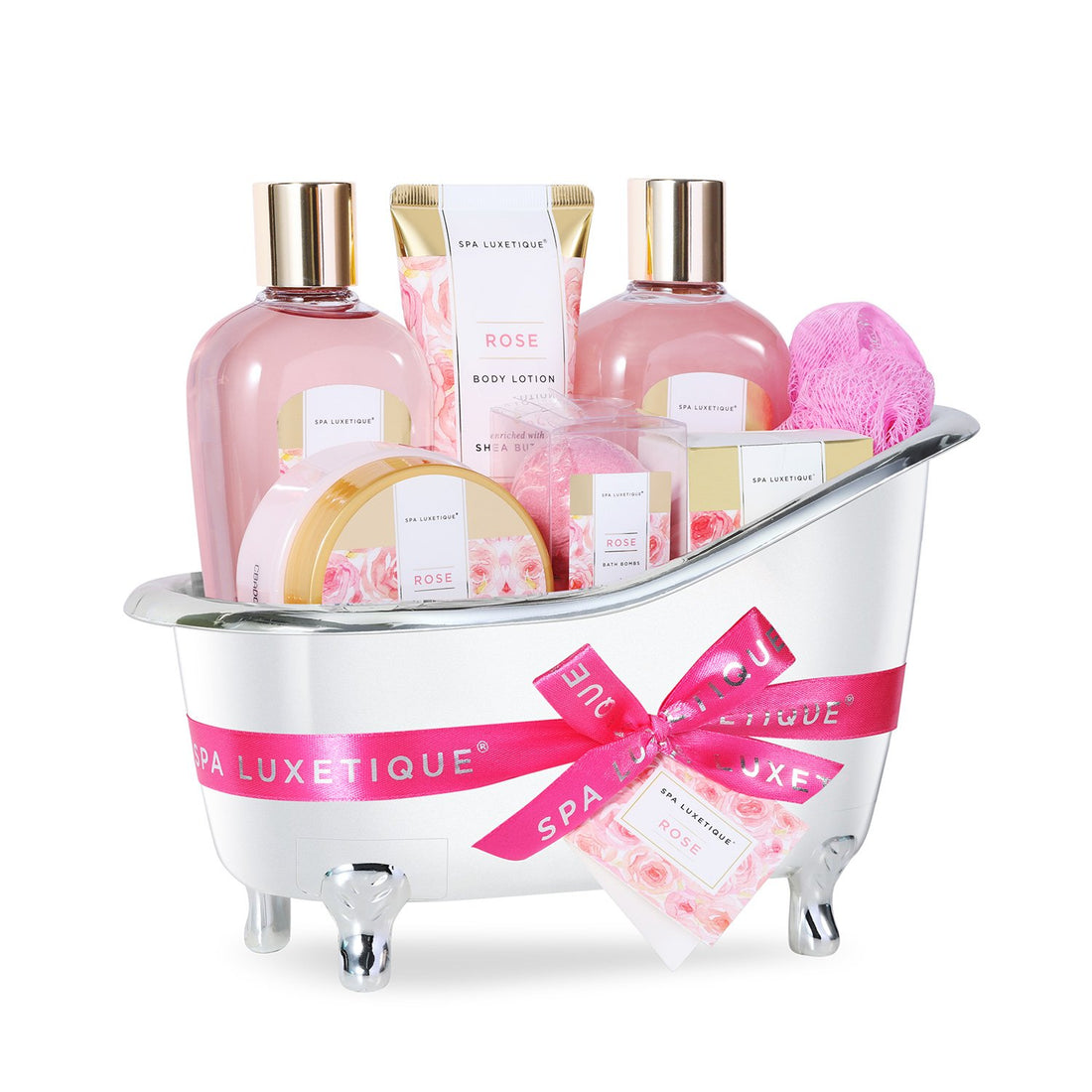 Spa Luxetique Gift Sets Rose Spa Bathtub Set