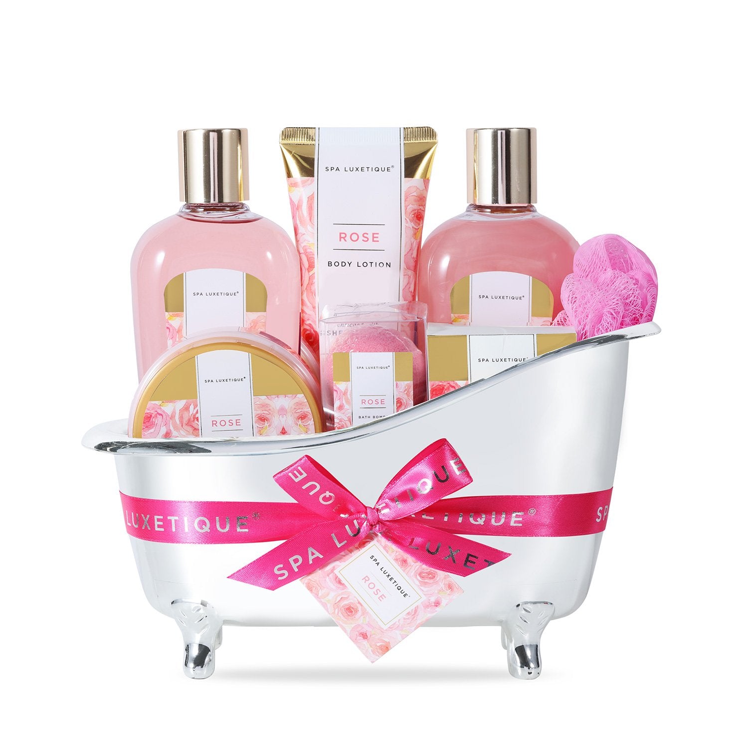 Spa Luxetique Gift Sets Rose Spa Bathtub Set