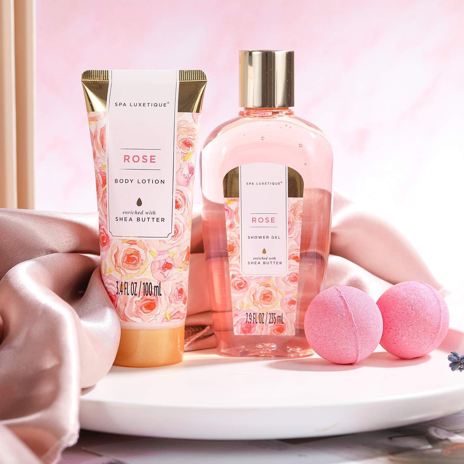 Spa Luxetique Gift Sets Rose Spa Bathtub Set