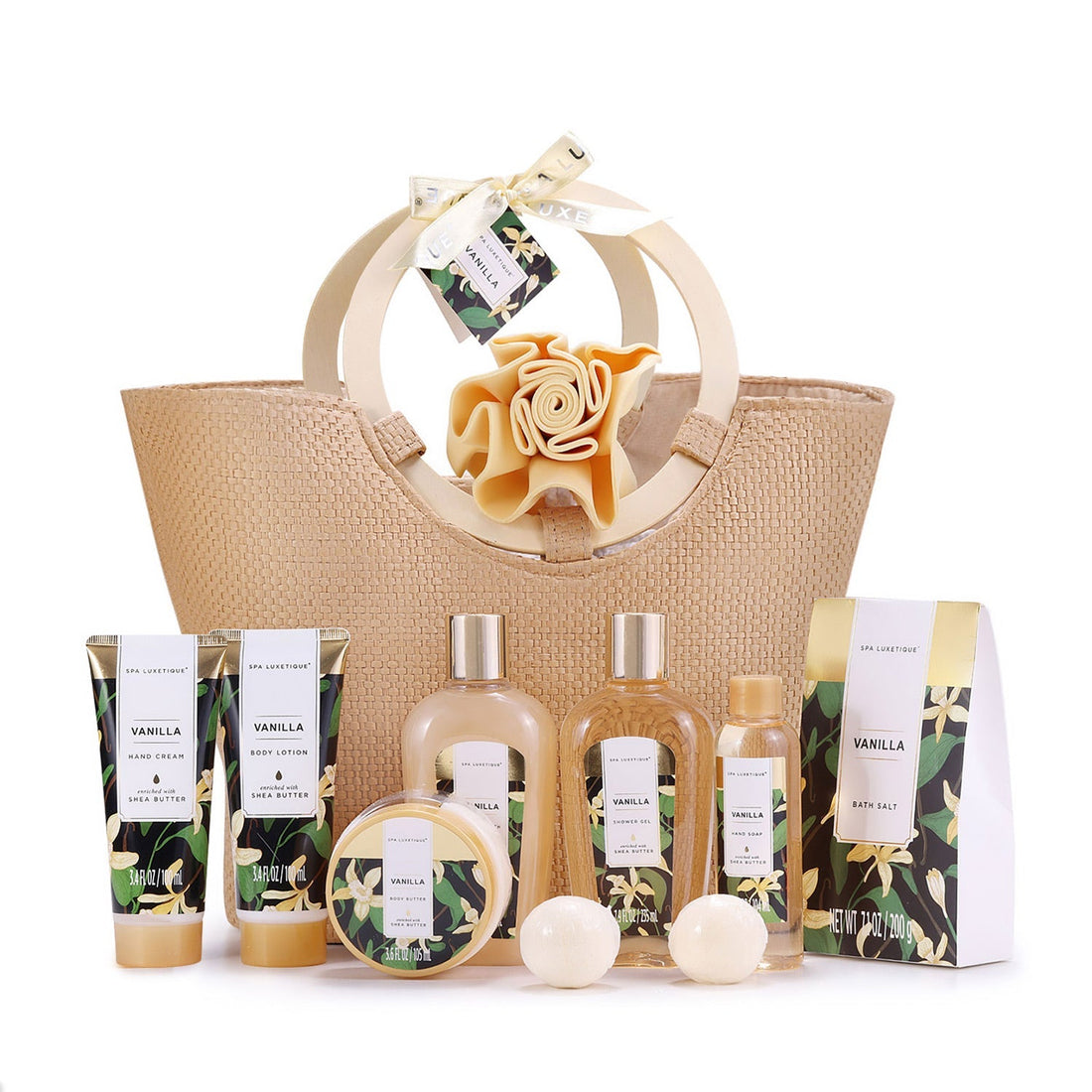 Spa Luxetique Gift Sets Vanilla Everyday Bath Set Tote