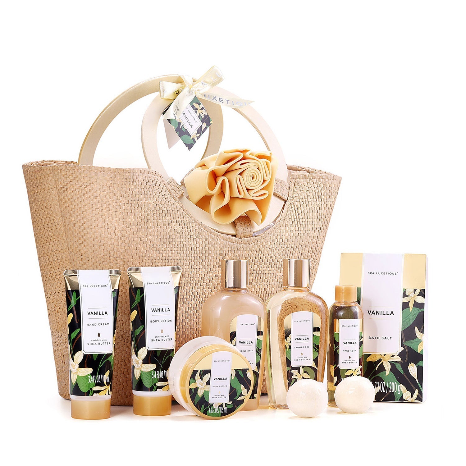 Spa Luxetique Gift Sets Vanilla Everyday Bath Set Tote